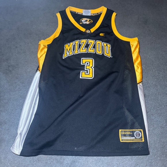Colosseum Athletics Other - Colosseum Mizzou Tigers Basketball Jersey Mens XL Black Gold Missouri 3 Mesh
